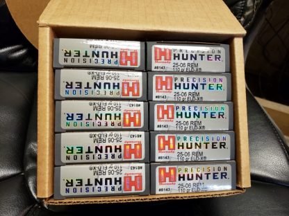 RDY2SHIP NEW 200 ROUNDS HORNADY 25-06 REMINGTON ELD-X PRECISION HUNTER 110